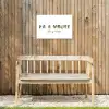 Pa & Moeke - Lettercollage Tuinposter op houten frame 2 cm dik klein -sfeer4