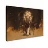 Leeuw - Geschilderd - Abstract - Goud canvas 2cm klein -z3d