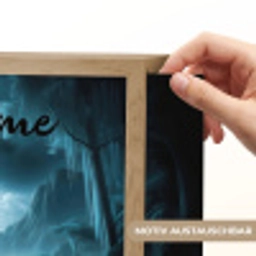 Dino - Jongens - Groen - Blauw - T-Rex Light Box met batterij (Wandlamp kind) middel -USP_websiteprintDE