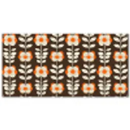 Bloemen - Retro - Bruin Balkonbeschermer Duitsland klein 596 -zz_3d