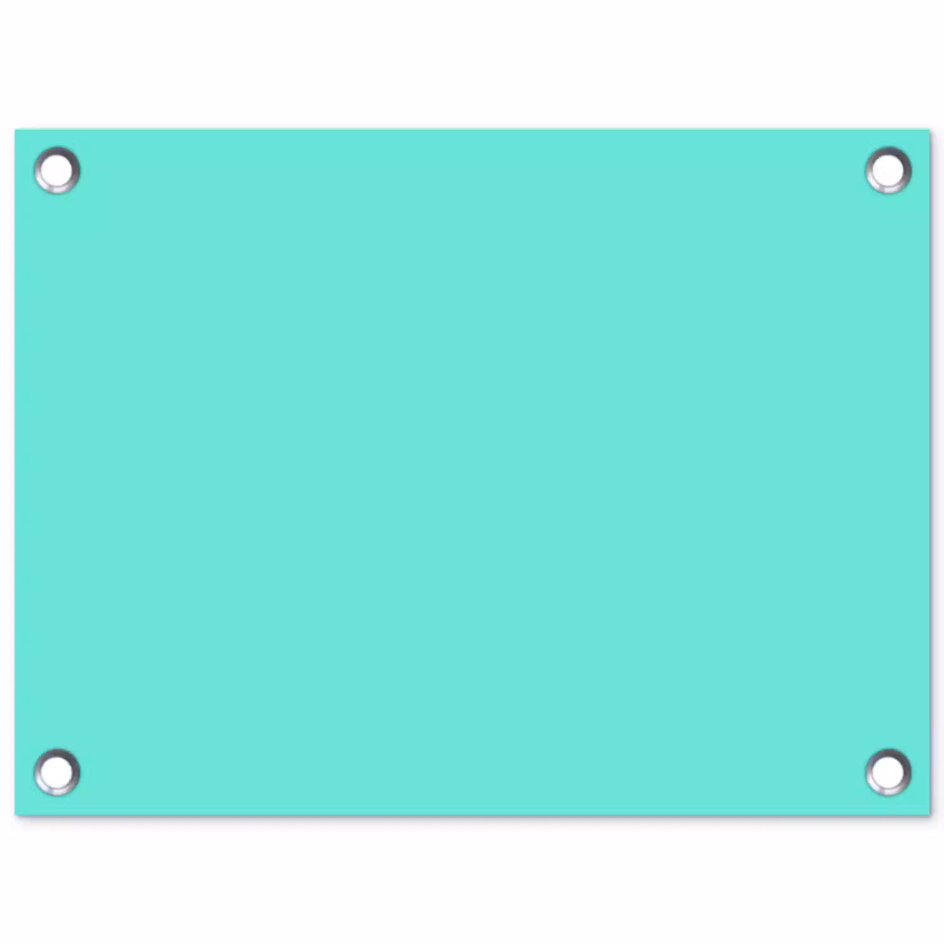 Electric - Cyan - Turkoois tuinposter los doek klein 239 -3d