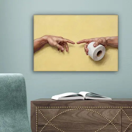 Klassiek - Kunst - Humor canvas 2cm klein -sfeer4