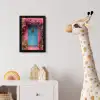Bloemen - Deur - Roze fotolijst zwart zonder passe partout klein -usfeer4_kinderkamer