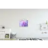 Paars - Dahlia - Dromerig textielposter latten blank klein -kinderkamer
