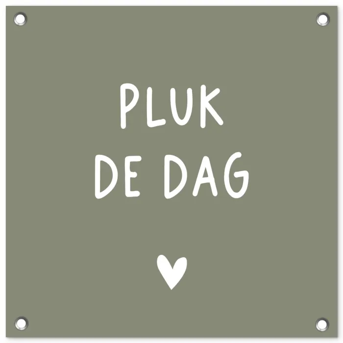 plukdedag-groen tuinposter los doek klein -3d