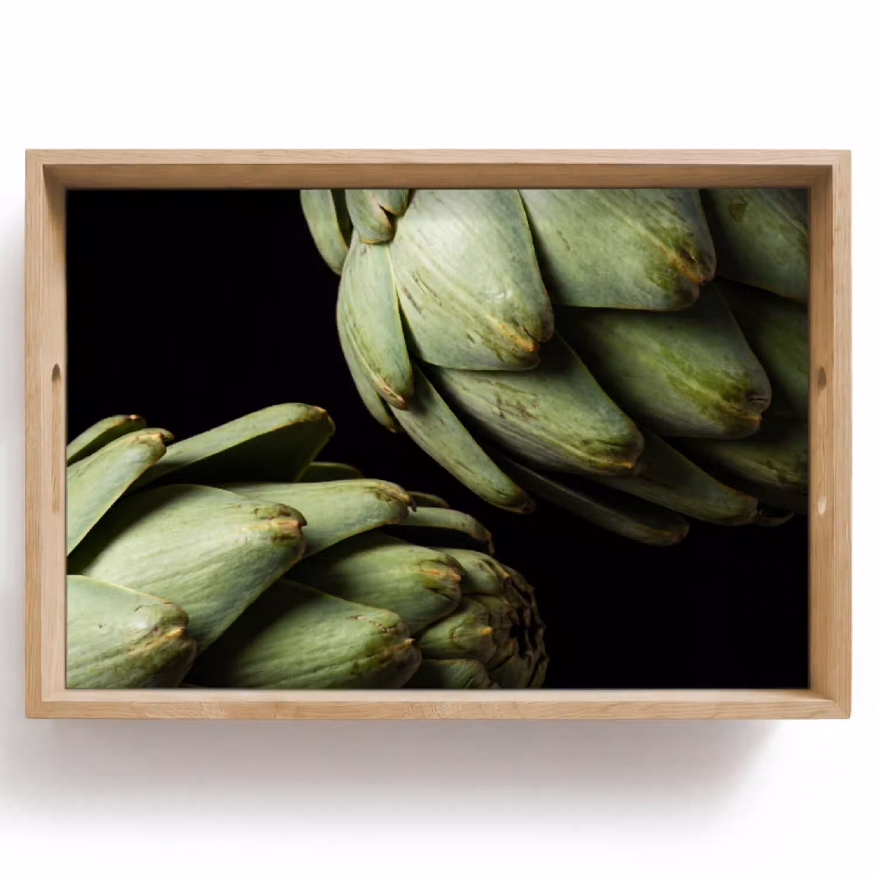 Artisjok - Groen - Eten Dienblad Rechthoek middel -z3d_shopping