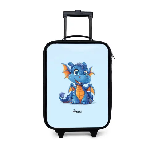 Dinky draakje Kinderkoffer - Zwart klein -3d