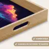 Donderwolk - Bliksemschicht - Licht - Blauw Dienblad Rechthoek middel -USP_HandgreepNL