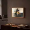 Modern - Zwart - Verf - Goud Light Box met batterij (Wandlamp) middel -sfeer1