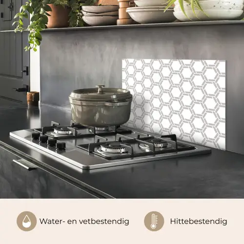 Grafisch - Patroon - Modern keuken achterwand spatscherm klein 900 -usp_NL