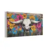 Schedel - Bloemen - Graffiti PET vilt middel -3d