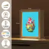 Drakenfruit - Blauw - Levendig Light Box met kabel (Tafellamp) klein -USP_NL