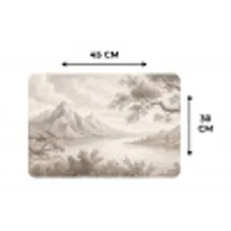 Landschap - Bergen - Meer - Natuur Placemat vinyl groot -specs