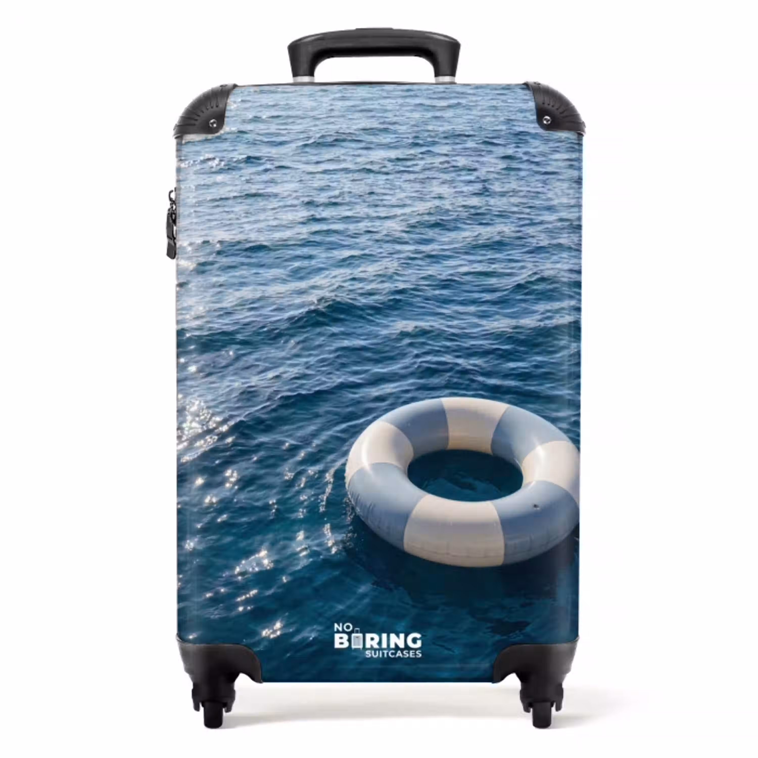 Oceaan - Zwemband - Horizon NBS - Handbagage koffer - Volwassenen Unisex middel -productfoto_recht