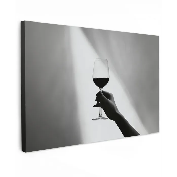 Lichtinval - Wijn - Rood - Glas canvas 2cm klein -z3d
