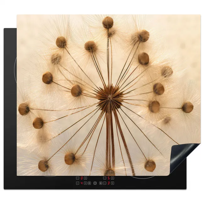 Gouden Sierlijkheid van de Paardenbloem Inductie beschermer vinyl 3mm middel -3d