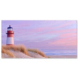Vuurtoren - Duinen - Zonsondergang Balkonbeschermer Duitsland klein -zz_3d