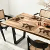 Wereldkaart - Zandkleur - Koffiebonen Placemat vinyl groot -zzsfeer4_Kitchenyeah-website