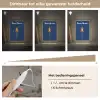 Raket - Blauw - Sterren Light Box met kabel (Kinderlampje) klein -USP_dimbaarNL