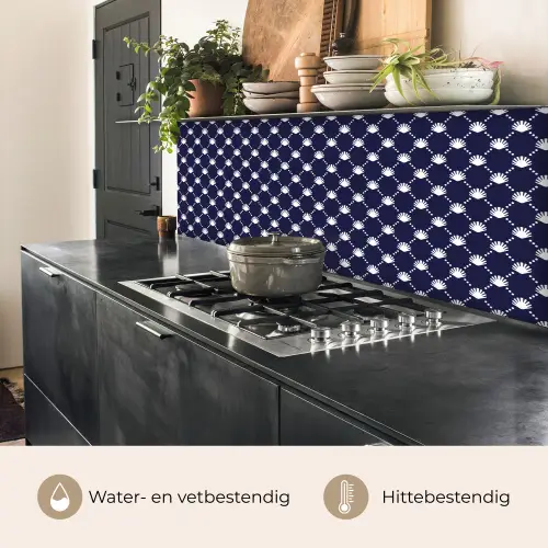 Oceaan - Schelp - Blauw - Wit keuken achterwand 2 middel 871 -usp_NL