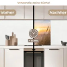 Zonsondergang - Duinen - Zee keuken achterwand 2 middel -voor-na2_DE