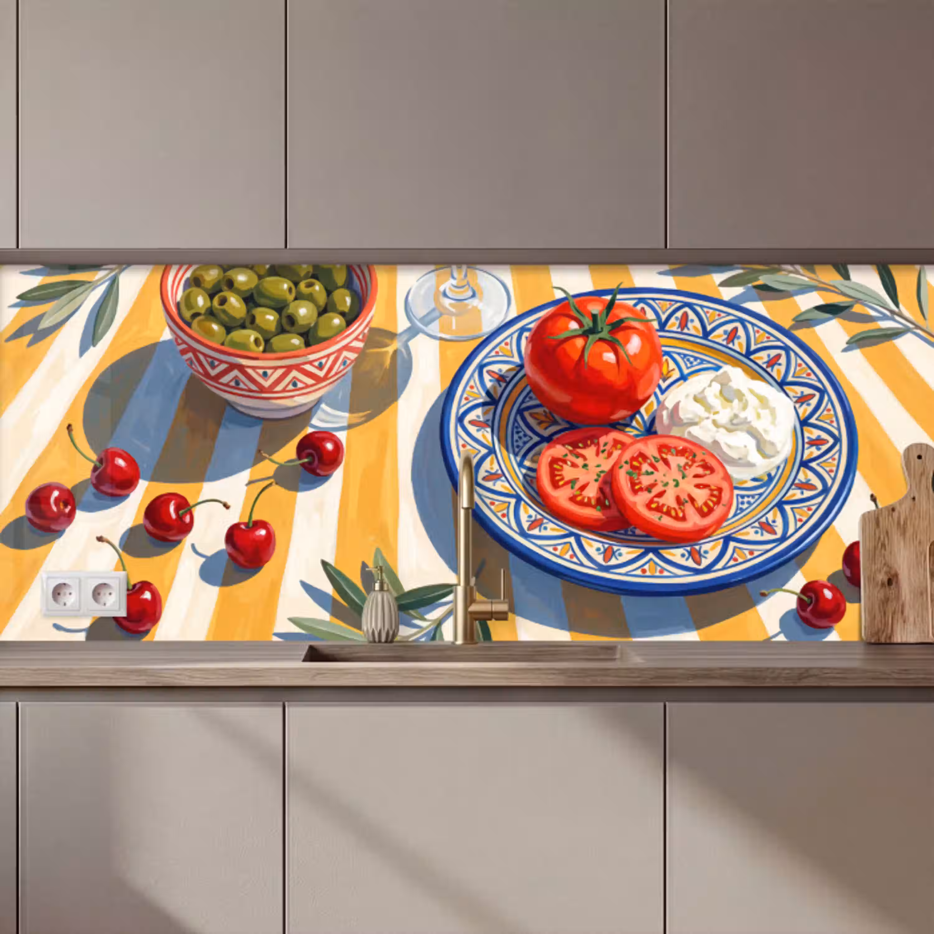 Fruit - Groenten - Kunst keuken achterwand 2 middel zz_3dshopping