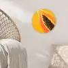 Papaja - Oranje - Topisch Wandcirkel kunststof plaat 5mm dik klein -sfeer5