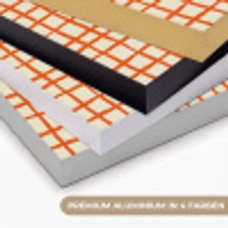 Patroon - Lijnen - Oranje Textielframe zwart klein 947 -USP_kleurenDE