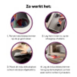 Bloemen - Abstract - Kunst - Modern Inductie beschermer vinyl 3mm middel -zzzzzzz-cc-werking