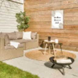Bloemen - Quote - Zomer - Beige Tuinposter op houten frame 2 cm dik klein -sfeer2