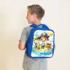 Piraat op een eiland Kinderrugzak - Blauw middel -sfeer2