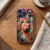 Vrouw - Kauwgom - Graffiti - Love Telefoonhoesje iPhone 17 Pro klein -sfeer1