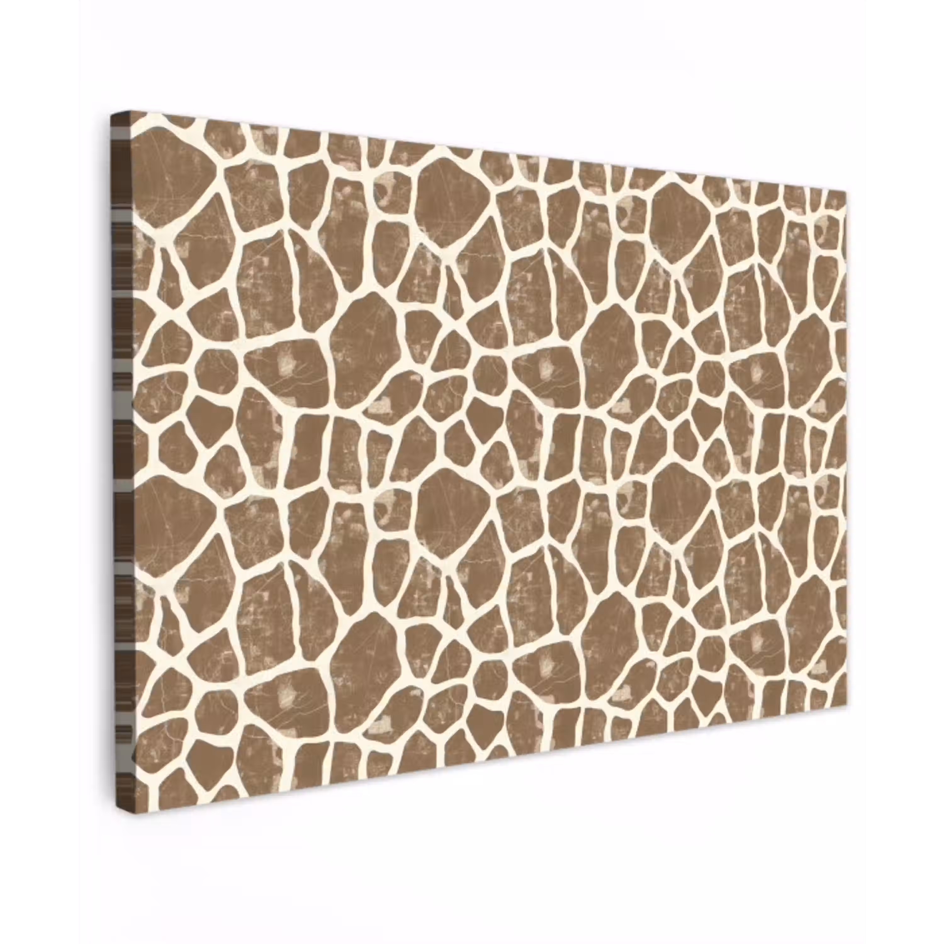 Giraf - Klassiek - Bruin Tuinposter op houten frame 2 cm dik klein 845 -3d