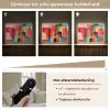 Vormen - Kleurrijk - Abstract - Vlakken Light Box met batterij (Wandlamp) middel -USP_dimbaarNL