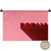 Dream - 3D - Rood - Roze Wandkleed katoen klein -t3d_DE
