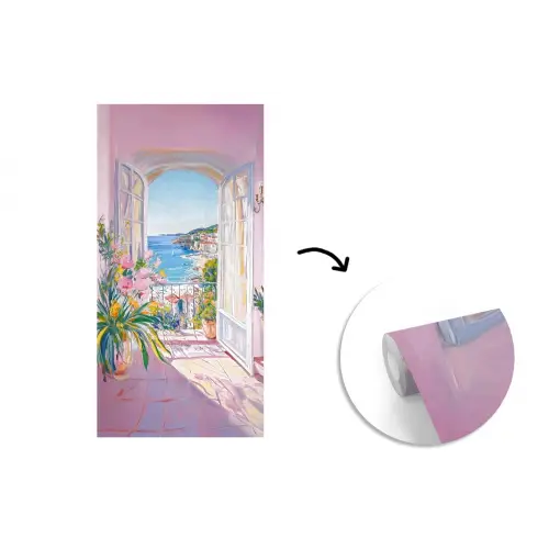 Roze - Buiten - Verf fotobehang vinyl groot -3d