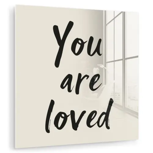 Minimalistisch - Beige - Love plexiglas 5mm klein -zzzproduct_nieuw