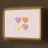 Hartjes - Pastel - Liefde - Moeder Light Box met batterij (Wandlamp) middel -z3d_website