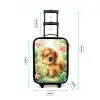 Paard - Bloemen - Vlinders Kinderkoffer - Zwart klein -productfoto_formaten