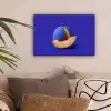 Meloen - Blauw - Oranje - Kunstzinnig canvas 2cm klein -sfeer1