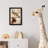 Gewei - Kerst - Rendier - Rood fotolijst zwart zonder passe partout klein -usfeer4_kinderkamer