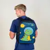 Dino - Ruimte - Planeten Rugzak - Zwart middel -sfeer8