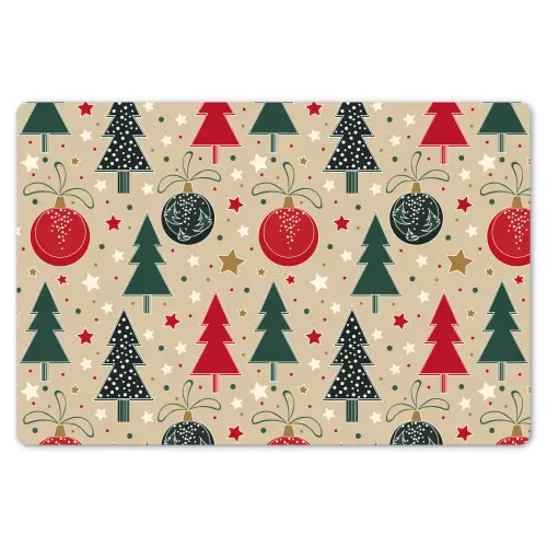 Illustratie - Kerst - Sterren Placemat vinyl groot 368 -zzsfeer1_Kitchenyeah-website