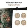 Tijger - Vlinders - Dieren - Jungle - Bloemen Wandkleed katoen klein -sfeer2