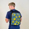 Smiley - Geel - Blauw Rugzak - Zwart middel -sfeer8