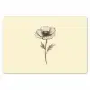 Klaproos - Illustratie - Zwart Placemat vinyl groot -zzsfeer1_Kitchenyeah-website