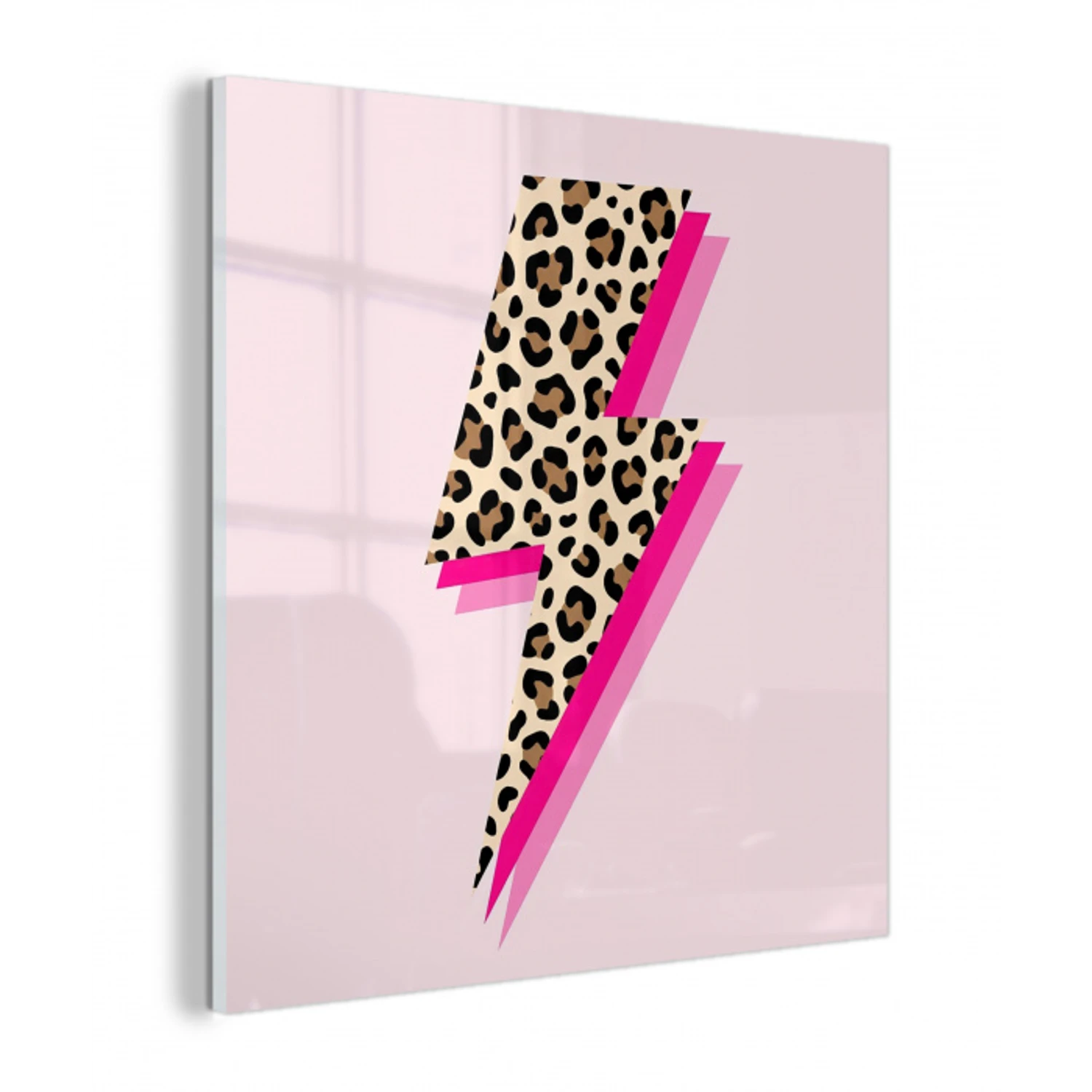 Stippen - Roze - Bliksem plexiglas 5mm klein -z3d