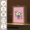 Bloemen - Quote - Kaartje - Kleurrijk Light Box met kabel (Tafellamp) klein -USP_websiteoverzichtNL