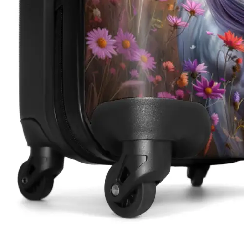 Lavendel lentehoorn NBS - Handbagage koffer - Kinderen Unisex middel -wiel