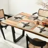 Golven - Penseelstreken - Beige - Minimalistisch Placemat vinyl groot -zzsfeer4_Kitchenyeah-website